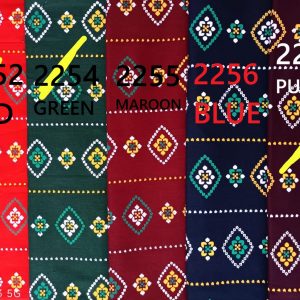 Blue Diamond Motif Printed