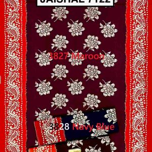Pure Cotton Maroon Indonesian Jaipuri Hand Block Printed