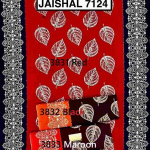 Pure Cotton Red Indonesian Jaipuri Hand Block Printed
