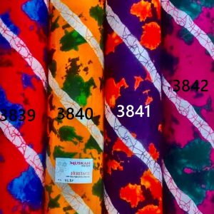 Cotton Pink Procian Batik Rajasthan Bhandhani Marble Print