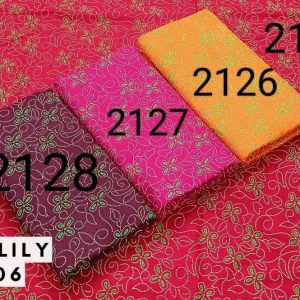 Yellow Superlily Floral Print cotton