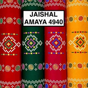 Yellow Jaishal Amaya Ethnic Print Cotton