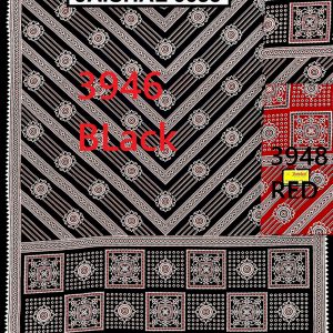 Black Royal Chevron Floral Print