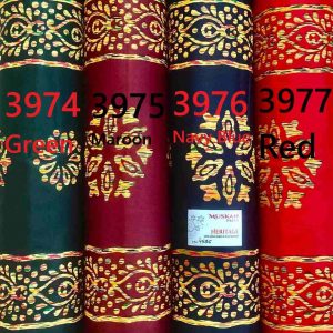 Red Heritage Gold Batik Print