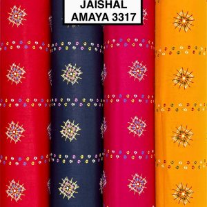 Yellow Amaya Bandhani Dot Print Cotton Fabric
