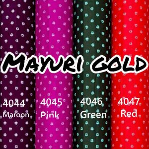 Green Mayuri Heritage Gold Premium Cotton Ethnic Print Fabric