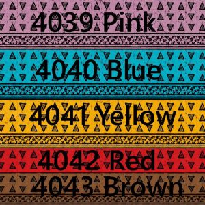 Blue Ethnic Triangle Bloom Cotton Print